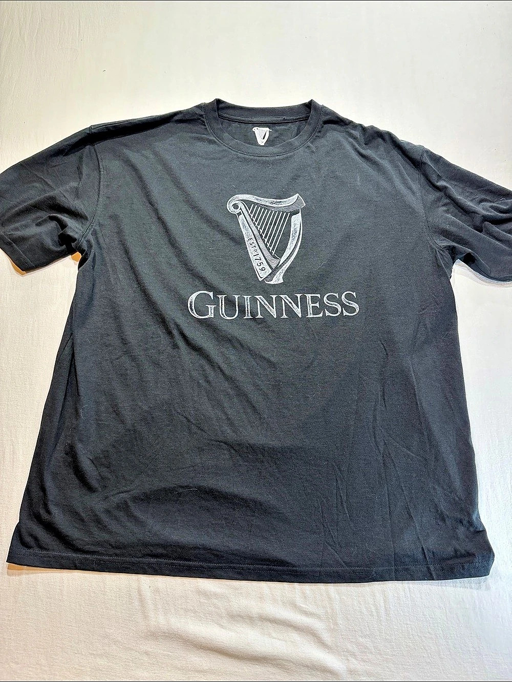 Guinness Sustainable Apparel Graphic Tee Black XL